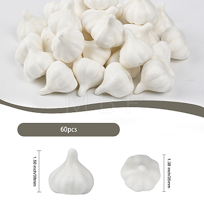 Mini Foam Imitation Garlic DJEW-WH0063-38-1