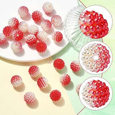 40Pcs Imitation Pearl Acrylic Beads OACR-FS0002-89A-10-1