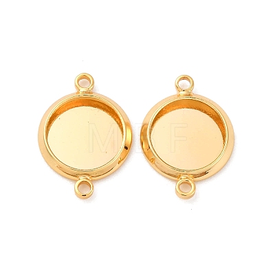 Brass Connector Cabochon Settings KK-F898-21A-G-1