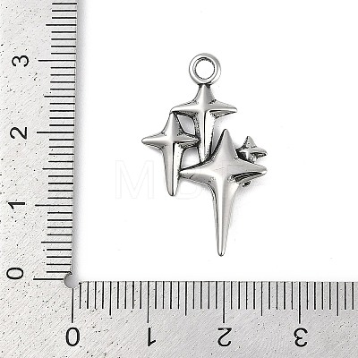 316 Surgical Stainless Steel Pendants STAS-G349-39AS-1