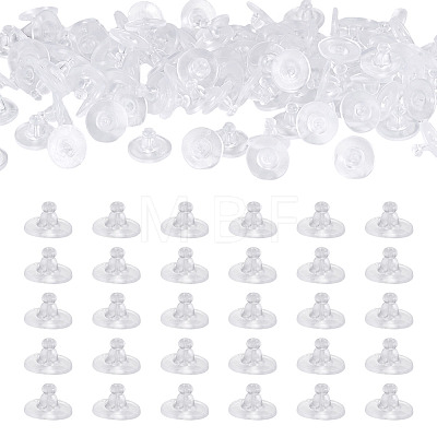 100Pcs Plastic Ear Nuts KK-TADJ0001-36-1