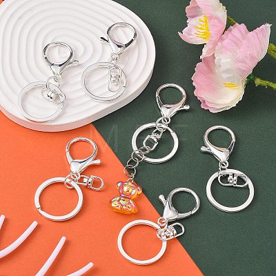 Iron Alloy Lobster Claw Clasp Keychain LS-KEYC-D016-S-1