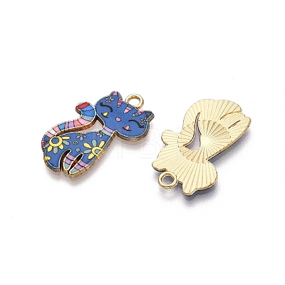 Printed Alloy Pendants PALLOY-H127-01G-05-1