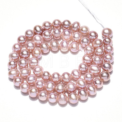 Natural Cultured Freshwater Pearl Beads Strands PEAR-N016-06C-02-1