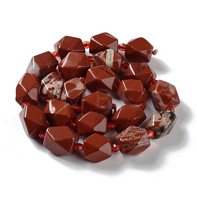 Natural Red Jasper Beads Strands G-C182-12-01-1
