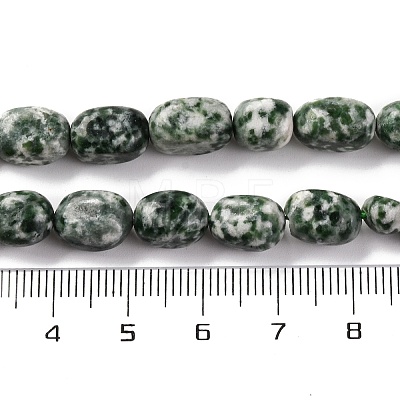 Natural Green Spot Jasper Beads Strands G-G146-A26-01-1