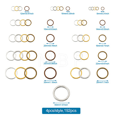 Craftdady Brass Linking Rings KK-CD0001-13-1