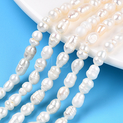 Natural Cultured Freshwater Pearl Beads Strands PEAR-N012-04R-1
