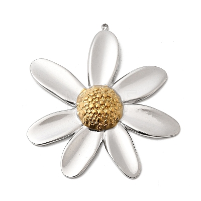Two Tone 304 Stainless Steel Big Pendants STAS-B120-01GP-02-1