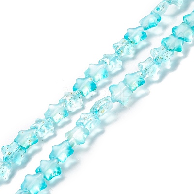 Transparent Glass Beads Strand GLAA-F112-04E-1