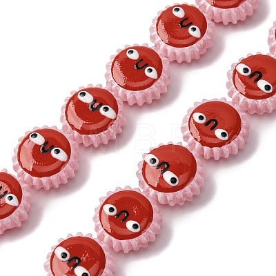 Fuuny Baking Paint Glass Enamel Beads LAMP-Q045-01H-1