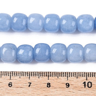 Dyed Natural White Jade Beads Strands G-T138-S12-1