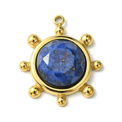Faceted Natural Lapis Lazuli Pendants FIND-Z028-39D-1