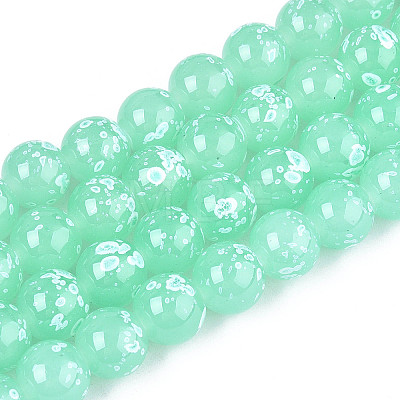 Baking Paint Glass Beads X1-DGLA-N015-10mm-07-1