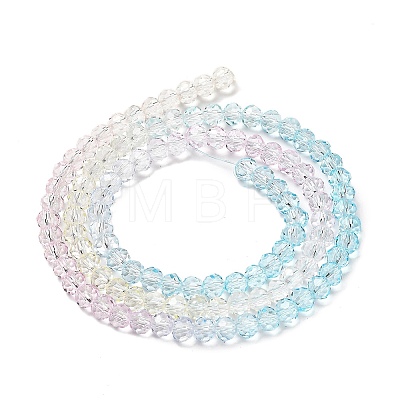 Transparent Painted Glass Beads Strands DGLA-A034-T4mm-A21-1