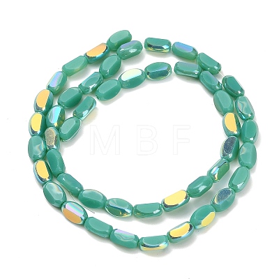 Electroplate Opaque Glass Beads EGLA-H112-06-HR02-1