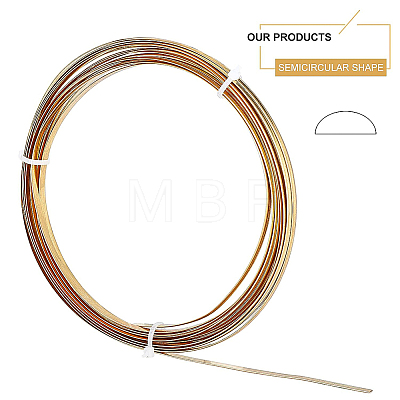 Half Round Brass Wire for Jewelry Making CWIR-WH0003-02-A-1