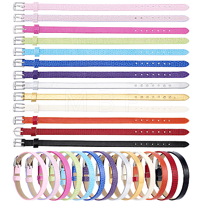26Pcs 13 Colors Imitation Leather Cord Bracelets BJEW-PH0004-75-1