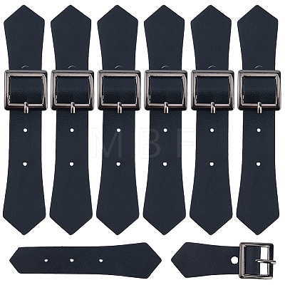 8 Sets PU Leather Sew on Toggle Buckles AJEW-HS0001-54C-1