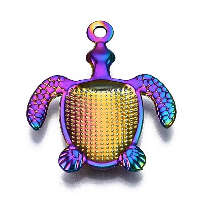 Rainbow Color Alloy Pendants PALLOY-S180-178-NR-1