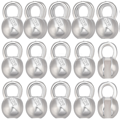 20Pcs 925 Sterling Silver Crimp Beads STER-BBC0009-61B-1