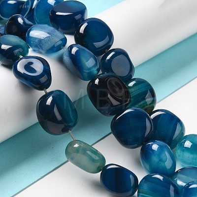 Natural Agate Beads Strands G-H295-D01-02-1