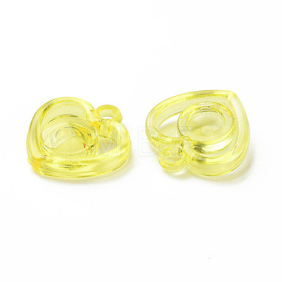 Transparent Acrylic Pendants X-MACR-N013-024-1