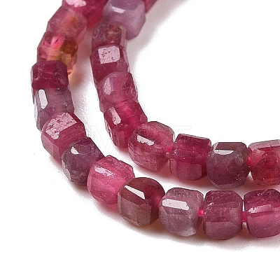 Natural Red Tourmaline Beads Strands G-C009-B22-1