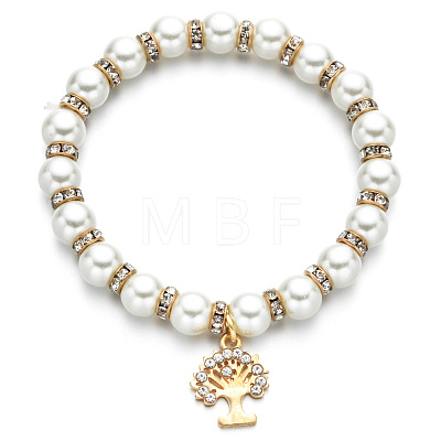 Alloy & Crystal Rhinestone Charm Bracelets FS-WGAEA4B-04-1