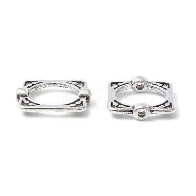 Tibetan Style Alloy Bead Frames X-TIBEB-6761-AS-FF-1