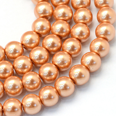 Baking Painted Glass Pearl Bead Strands HY-Q003-3mm-33-1