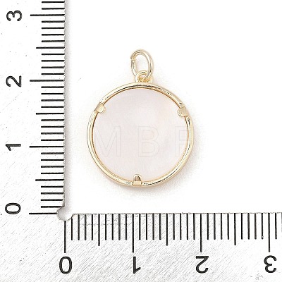 Brass Micro Pave Clear Cubic Zirconia Pendants KK-A207-05G-1