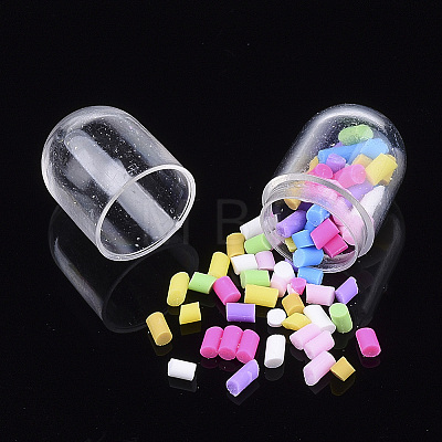 Openable Transparent Plastic Capsule Container KY-S159-03K-1