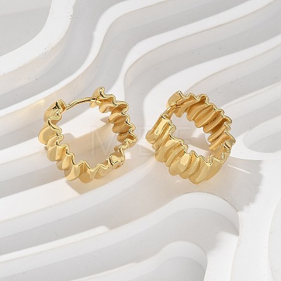 Rack Plating Brass Hoop Earrings for Women EJEW-Q770-20G-1