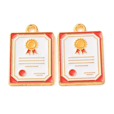Graduation Season Alloy Pendants AL-B001-01G-B-1