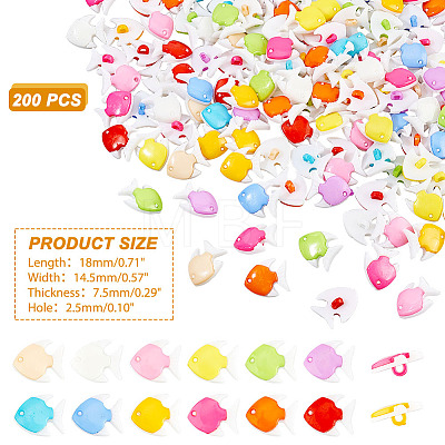 1-Hole Plastic Buttons BUTT-AR0001-04-1