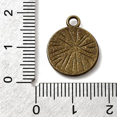 Tibetan Style Pendant Cabochon Settings X-TIBE-A23176-AB-FF-1