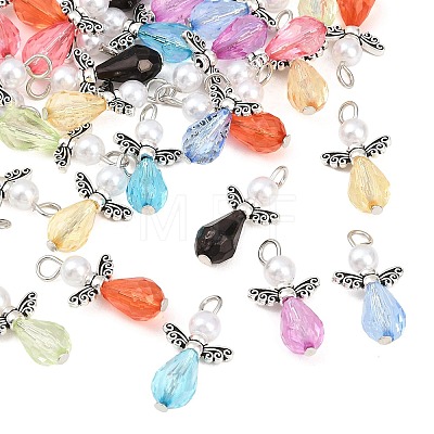 4 Sets Angle Shape Acrylic Pendants FIND-PH0009-11-1