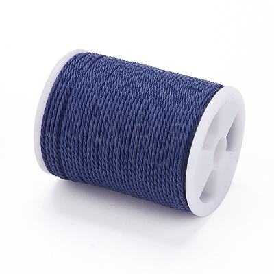 Round Waxed Polyester Cord YC-G006-01-1.0mm-21-1