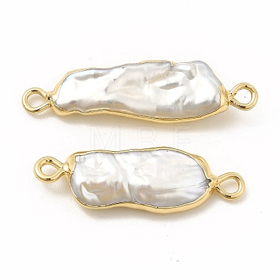 Baroque Natural Keshi Pearl Connector Charms PEAR-P004-04KCG-1