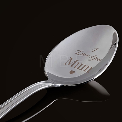 Stainless Steel Spoons Set AJEW-WH0160-027-1