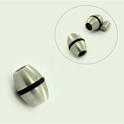 304 Stainless Steel Magnetic Clasps X-STAS-E053-2-NF-1