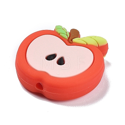 Apple Food Grade Eco-Friendly Silicone Beads SIL-B001-02A-1