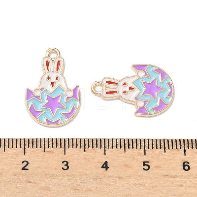 Easter Alloy Enamel Pendants LS-ENAM-I055-01KCG-09-1