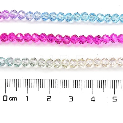 Transparent Painted Glass Beads Strands LS-DGLA-A034-T3mm-A14-1