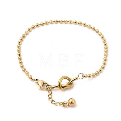 304 Stainless Steel Ball Chain Bracelets for Women LS-BJEW-D407-04G-1