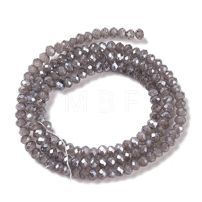 Baking Electroplate Glass Beads Strands X-DGLA-A039-J2MM-B06-1