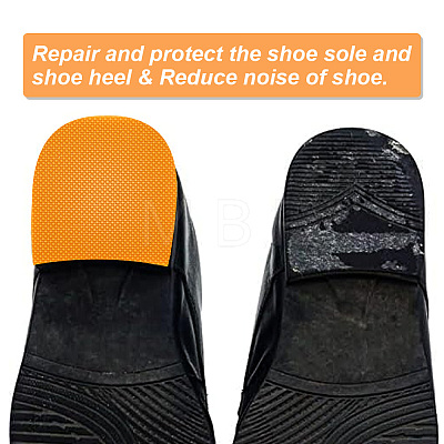 BENECREAT 6 Pairs 3 Colors Anti Skid Rubber Shoes Bottom DIY-BC0009-91-1