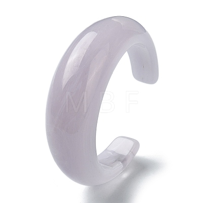 Plain Resin Cuff Bangles BJEW-B074-02B-1