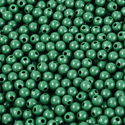 Opaque Acrylic Beads SACR-A006-06A-1